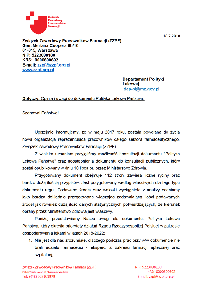 Read more about the article Polityka Lekowa Państwa