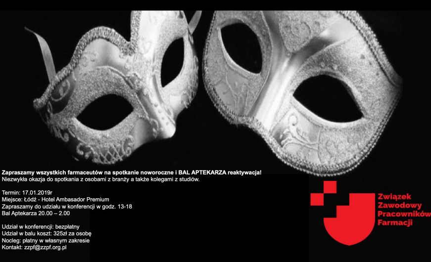 Read more about the article Zaproszenie na Bal Aptekarza!