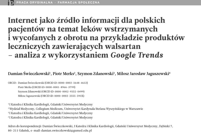 Read more about the article Badanie – Internet jako źródło informacji dla polskich pacjentów
