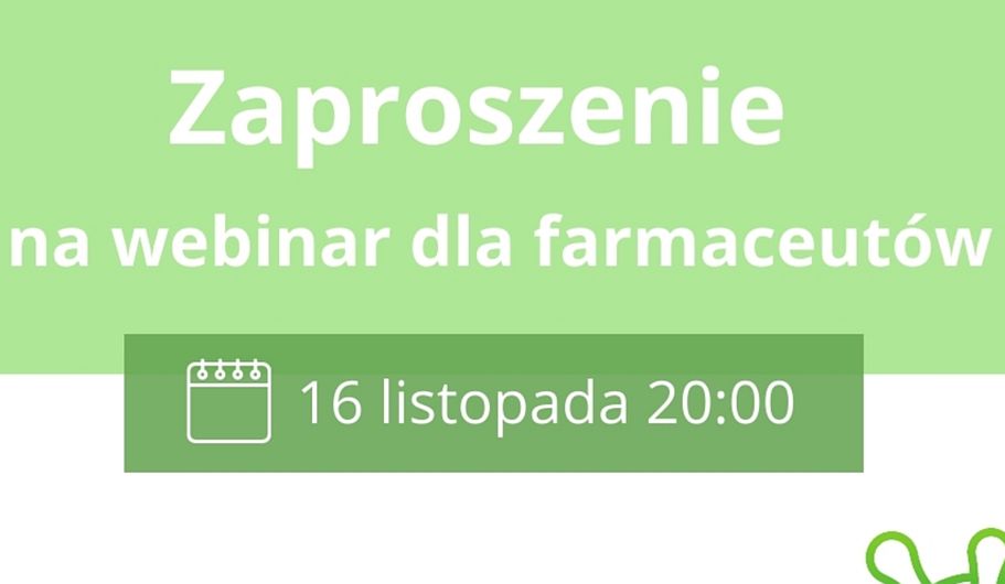 Read more about the article Zaproszenie na webinarium dla farmaceutów