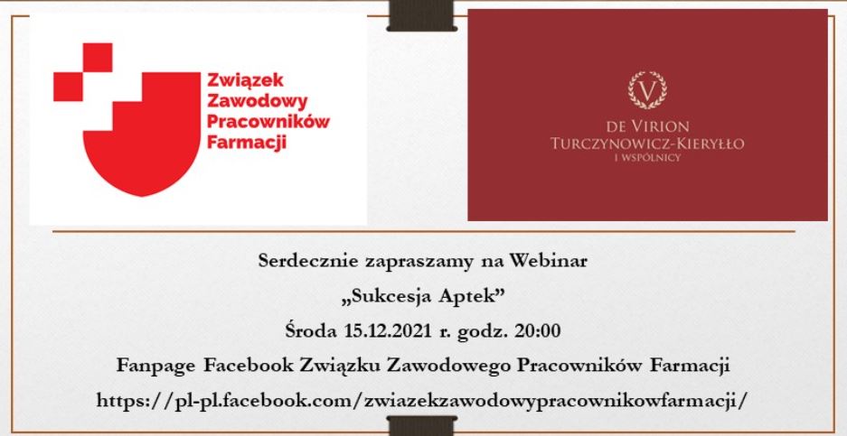 Read more about the article Webinar – Sukcesja Aptek