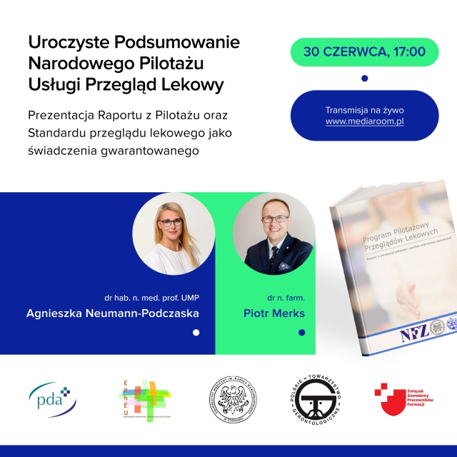 You are currently viewing Transmisja online z zakończenia narodowego pilotażu przeglądu lekowego