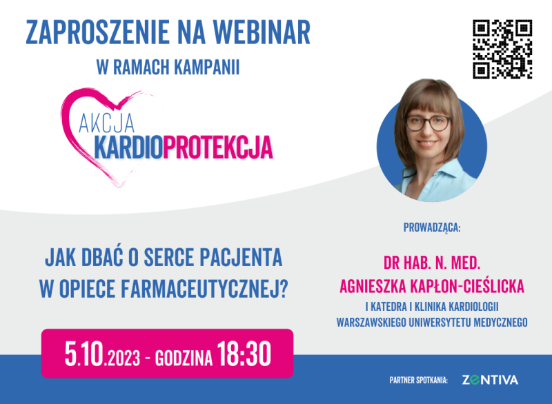Read more about the article Webinarium w ramach kampanii “Akcja Kardioprotekcja”