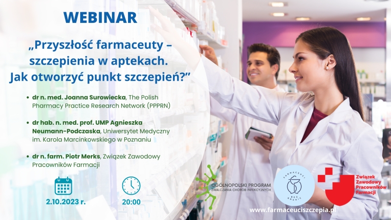 Read more about the article Webinar Przyszłość farmaceuty – szczepienia w aptekach